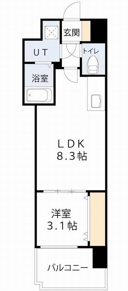 ミラージュパレス都島本通の間取り