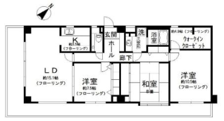 Ｎ－ｆｌａｔｓ　横浜大岡の間取り