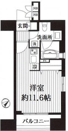 シティインデックス池袋の間取り