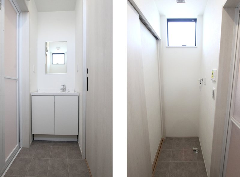 洗面設備　洗面室★W750の洗面台完備★