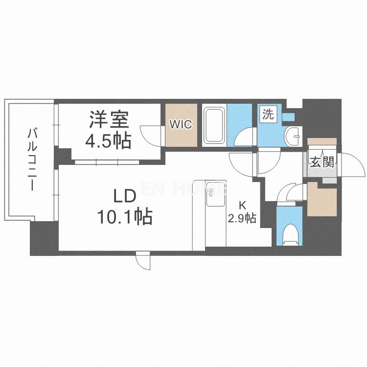 大阪府大阪市浪速区戎本町１（マンション）の賃貸物件の間取り