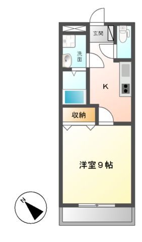 クレストール山王　弐番館の間取り