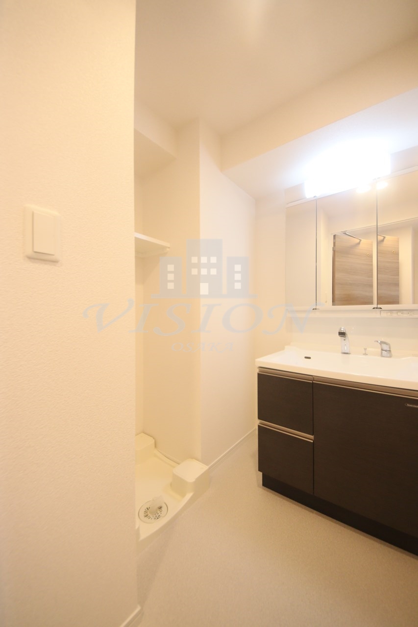 洗面設備　写真は別タイプとなります。