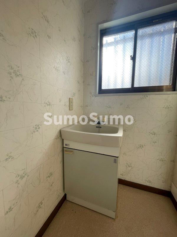 洗面設備　広い洗面スペース