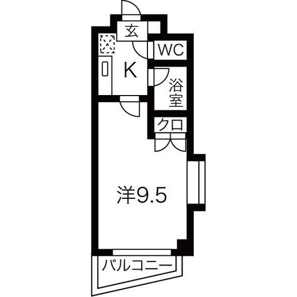 地下鉄東山線 藤が丘駅 徒歩8分 5階建 築26年の間取り写真