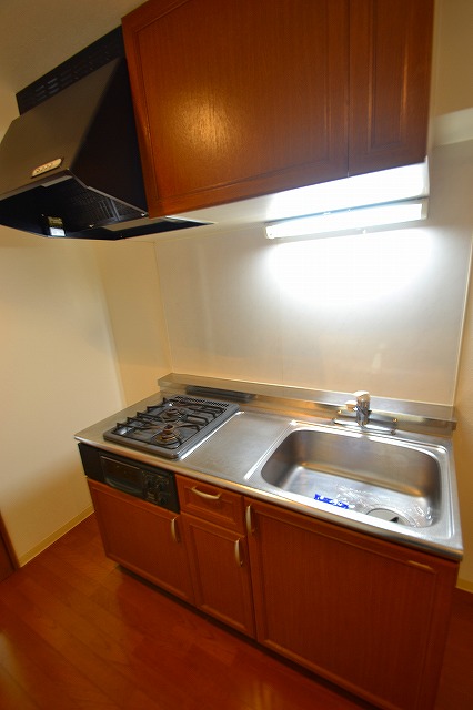 キッチン　２口ガスコンロ付きのシステムキッチンです☆