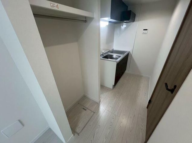 収納　奥行きもしっかりの収納です。