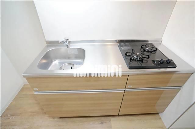 キッチン　ガスコンロ２口。