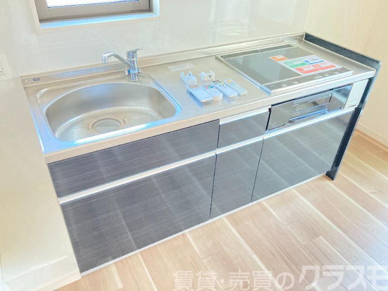 キッチン　２口ＩＨ＋グリル付きシステムキッチン♪