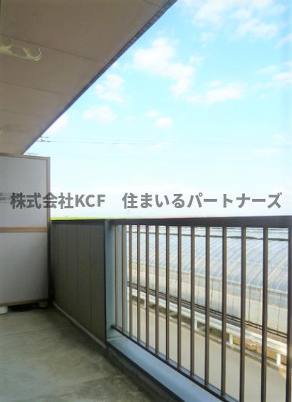 バルコニー　落ち着いた時間を過ごせるバルコニーです