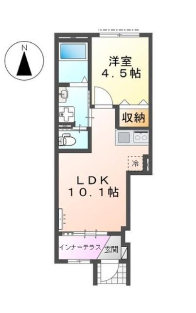 ＪＲ山陽本線 西高屋駅 2階建 築1年の間取り写真