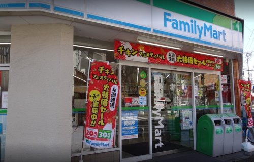コンビニ　ファミリーマート 下丸子駅南店（コンビニ）まで96m