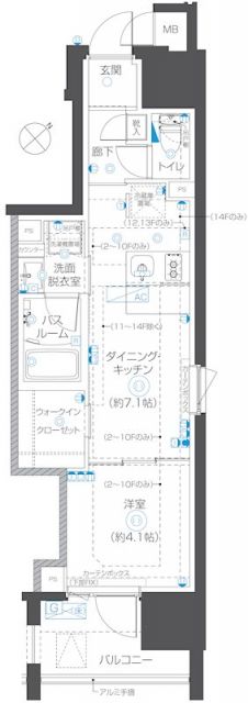 ZOOM立川曙町の間取り写真