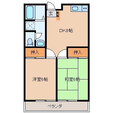 グランドールコモハラの間取り写真