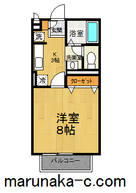 ＪＲ横浜線 淵野辺駅 バス乗車時間：8分 最寄りバス停で下車 徒歩1分 2階建 築18年の間取り写真