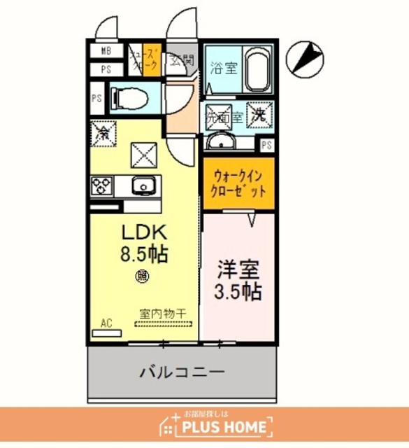 D-room野崎の間取り写真
