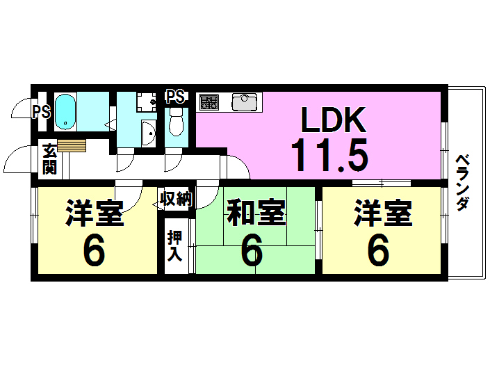 クレールメゾンの間取り