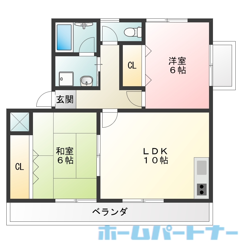 アベニューヤマシタの間取り