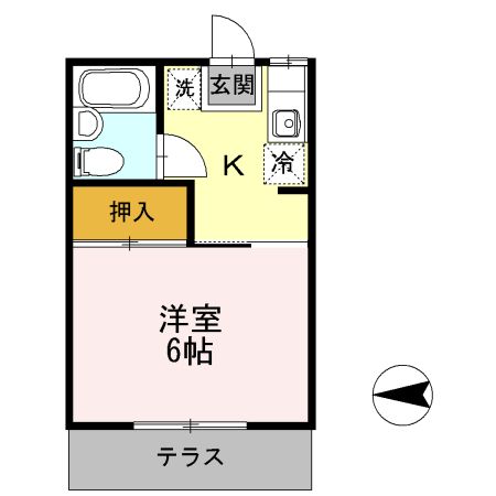 コーポ　あじさいの間取り