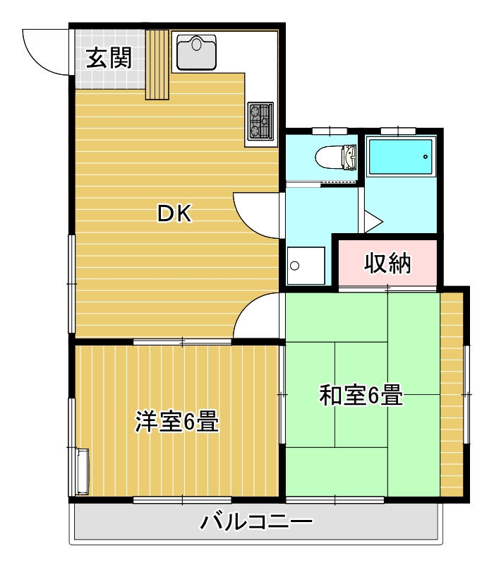 シルキーホワイト残堀の間取り