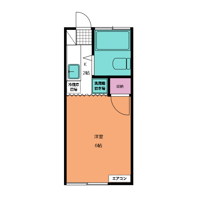 若葉荘の間取り