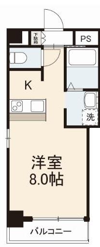 高松市塩上町のマンションの間取り