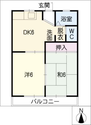 ハイツ早川の間取り