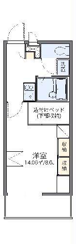 レオパレスやまぶきの間取り