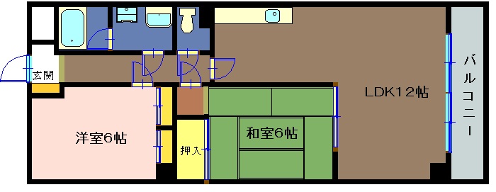 沼津市上土町のマンションの間取り