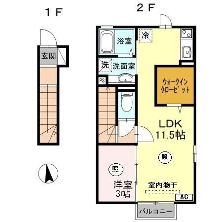 シャルメ二の宮の間取り