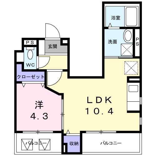 エヌエス　フィールドの間取り