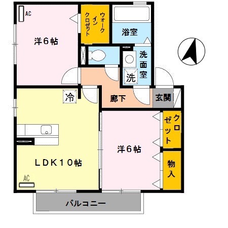 コートダジュール嶋の間取り