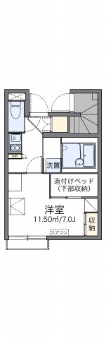 【町田市常盤町のアパートの間取り】