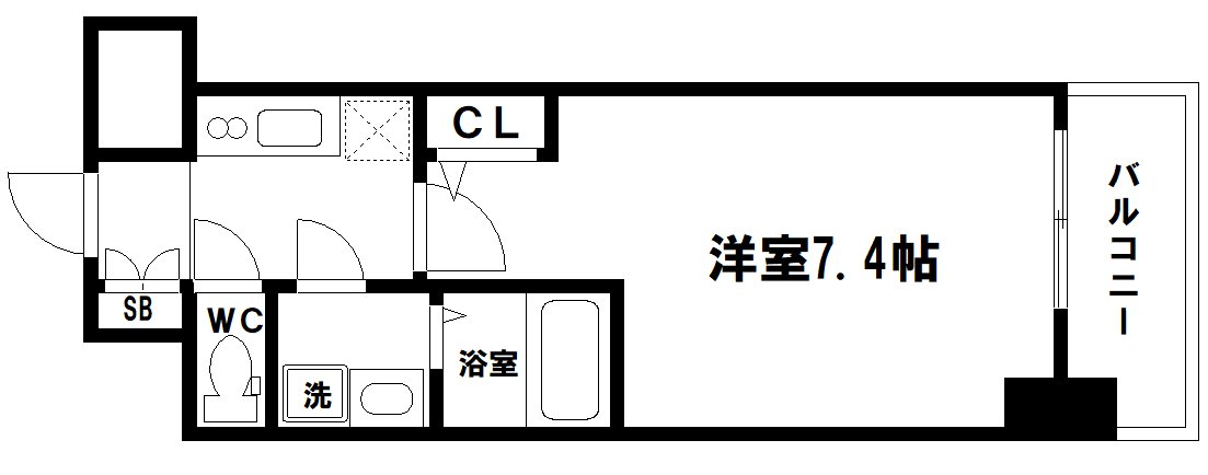 アプリーレ中之島の間取り