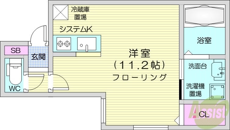 オハナＳ６Ｗ１０の間取り