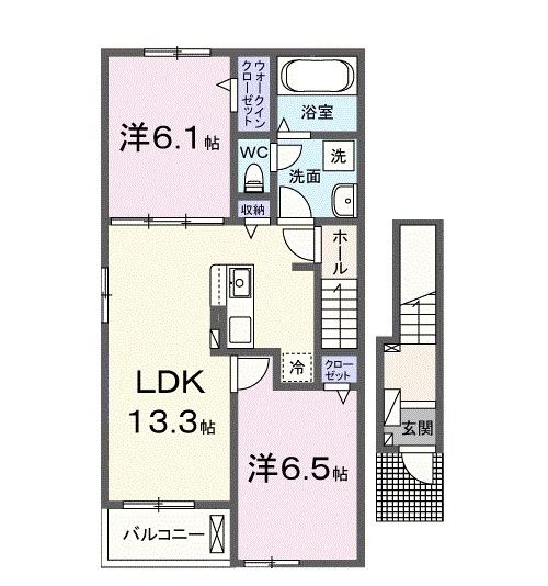 鷹巣アパートIの間取り