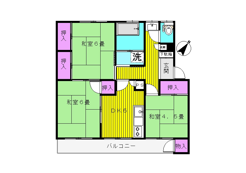 メゾン多治米の間取り