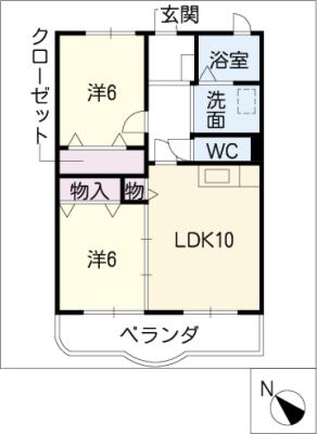 【アメリアコートフォンティーヌの間取り】