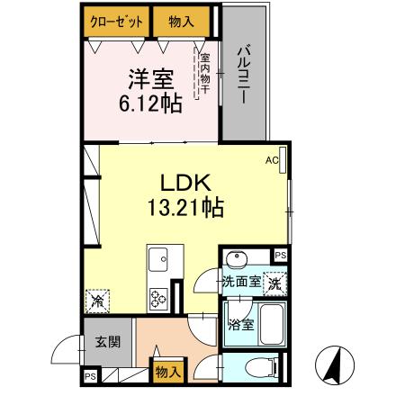 見晴らし台のソシアの間取り