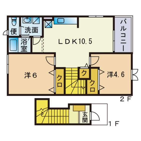 サンシャイン・末次2の間取り