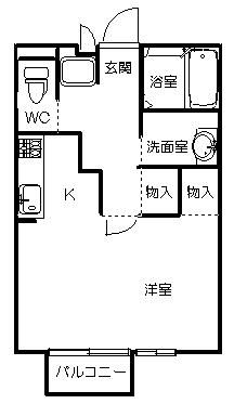 コーポカメリアの間取り