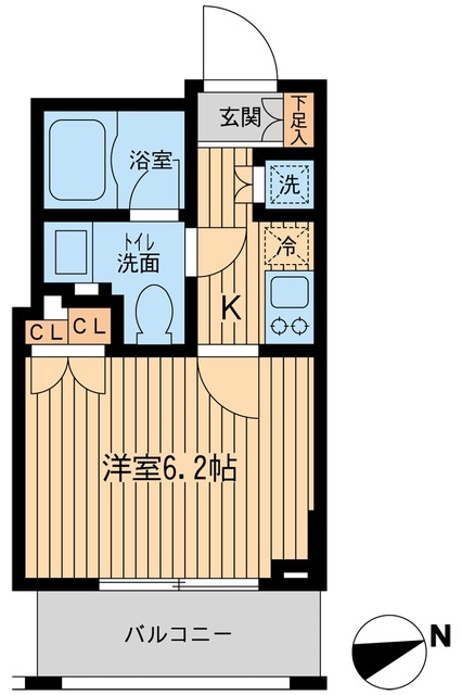 品川区南大井のマンションの間取り