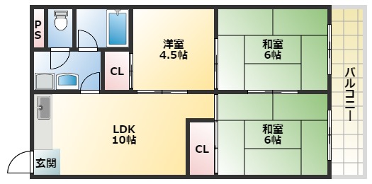 大ケイハイツの間取り