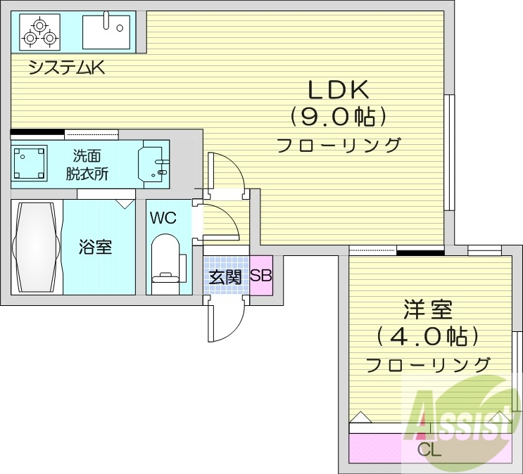 ラグナベルデ宮の沢の間取り