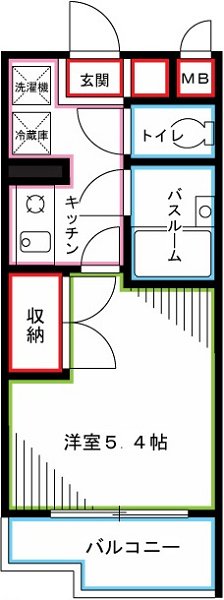 カリスヤマガの間取り