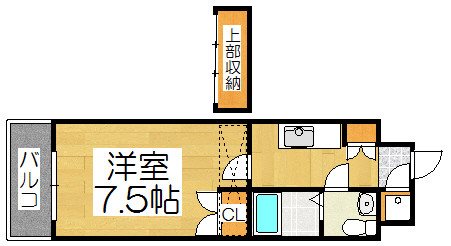 福岡市東区東浜のマンションの間取り