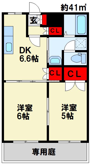 リバーサイド塚田の間取り