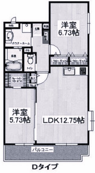 【深谷市上野台のマンションの間取り】