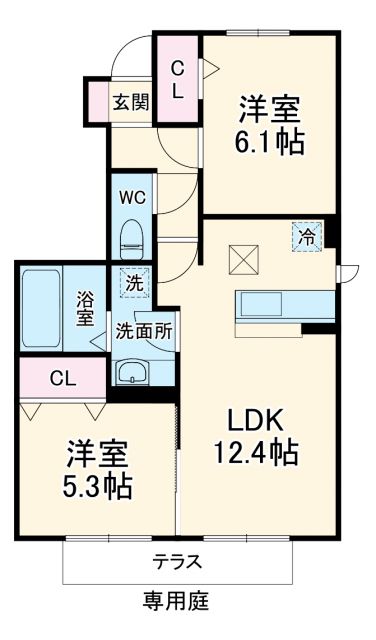 柏市高南台のアパートの間取り