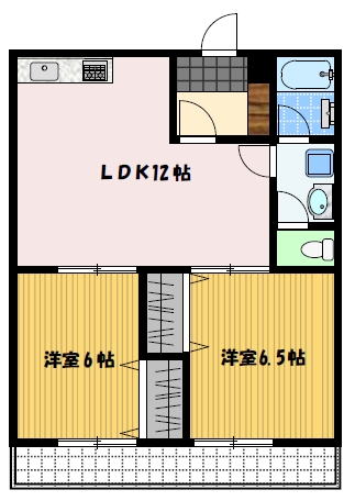 長崎市宝町のマンションの間取り